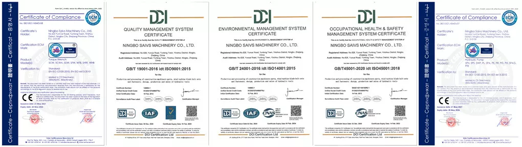 certificates owned by SAIVS