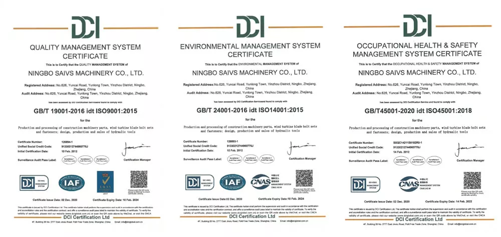 SAIVS is ISO 9001 certified,SAIVS ISO 14001 certified