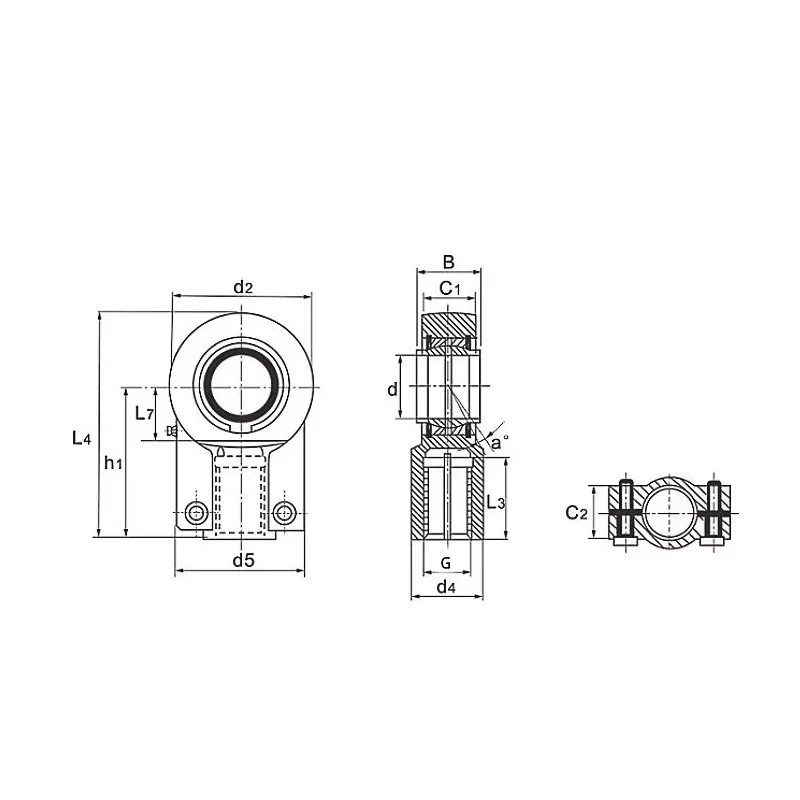 GIHN-K..LO Rod Ends Hydraulic Components For Agricultural Combine Harvesters-1-Image-SAIVS