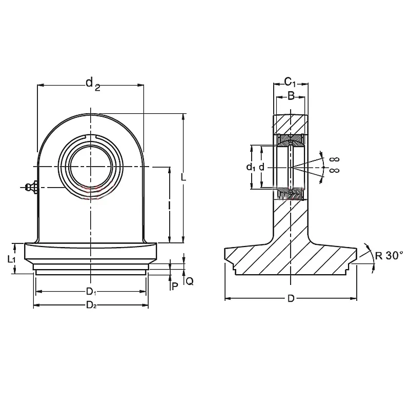 TS..NF Rod Ends Hydraulic Components For Industrial Ship Cranes-1-Image-SAIVS