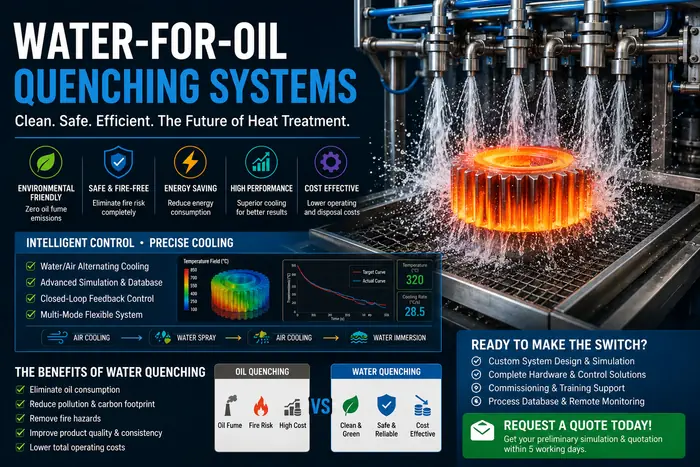 How to Realize Quenching and Cooling with Water Instead of Oil How to Realize Quenching and Cooling with Water Instead of Oil